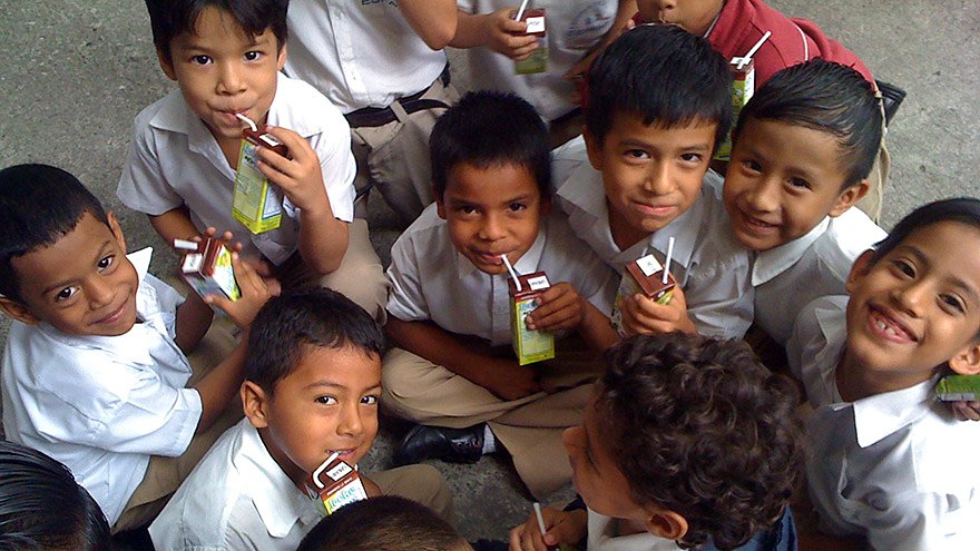 School children in Ecuador
