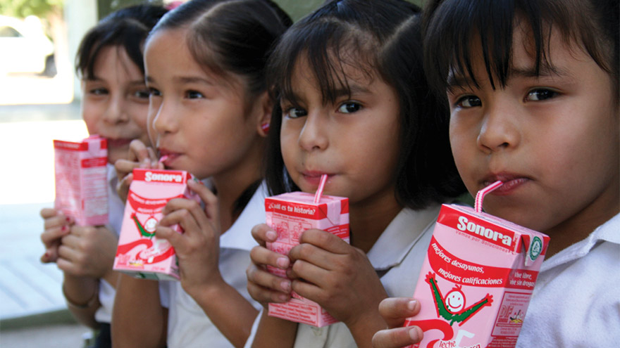 School girls in Mexico