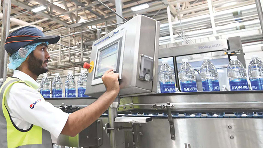 Aquafina line at MenaBev