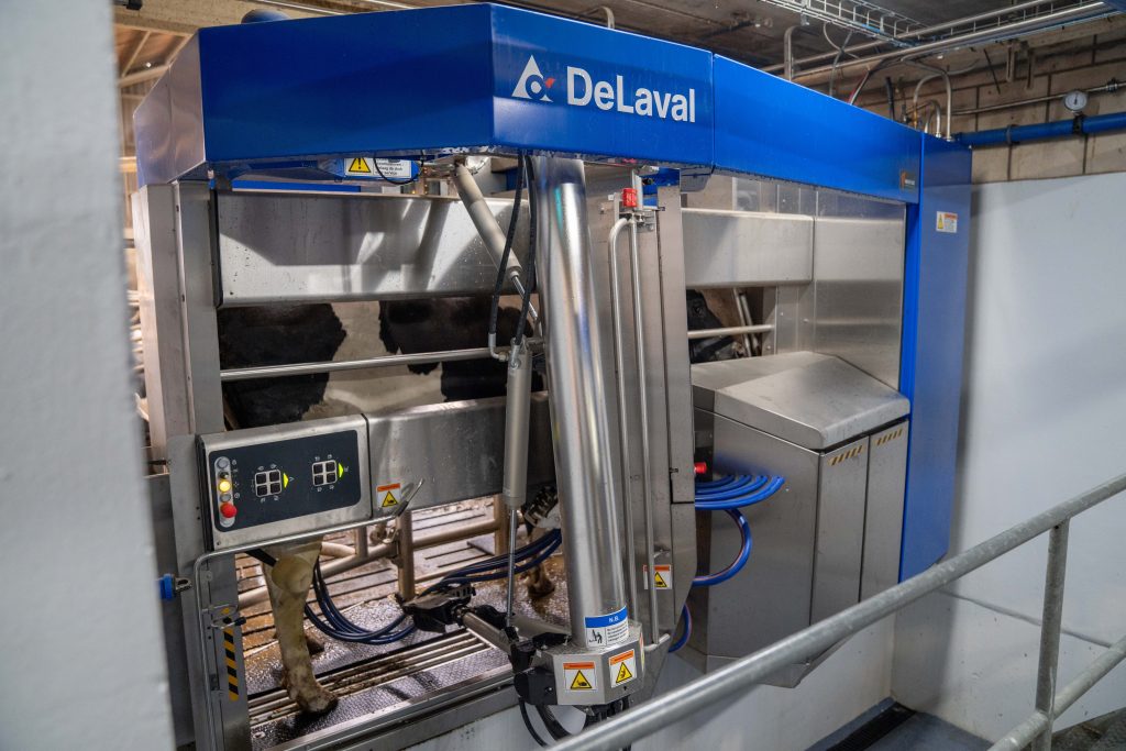 The new VMS V300 milking robots.