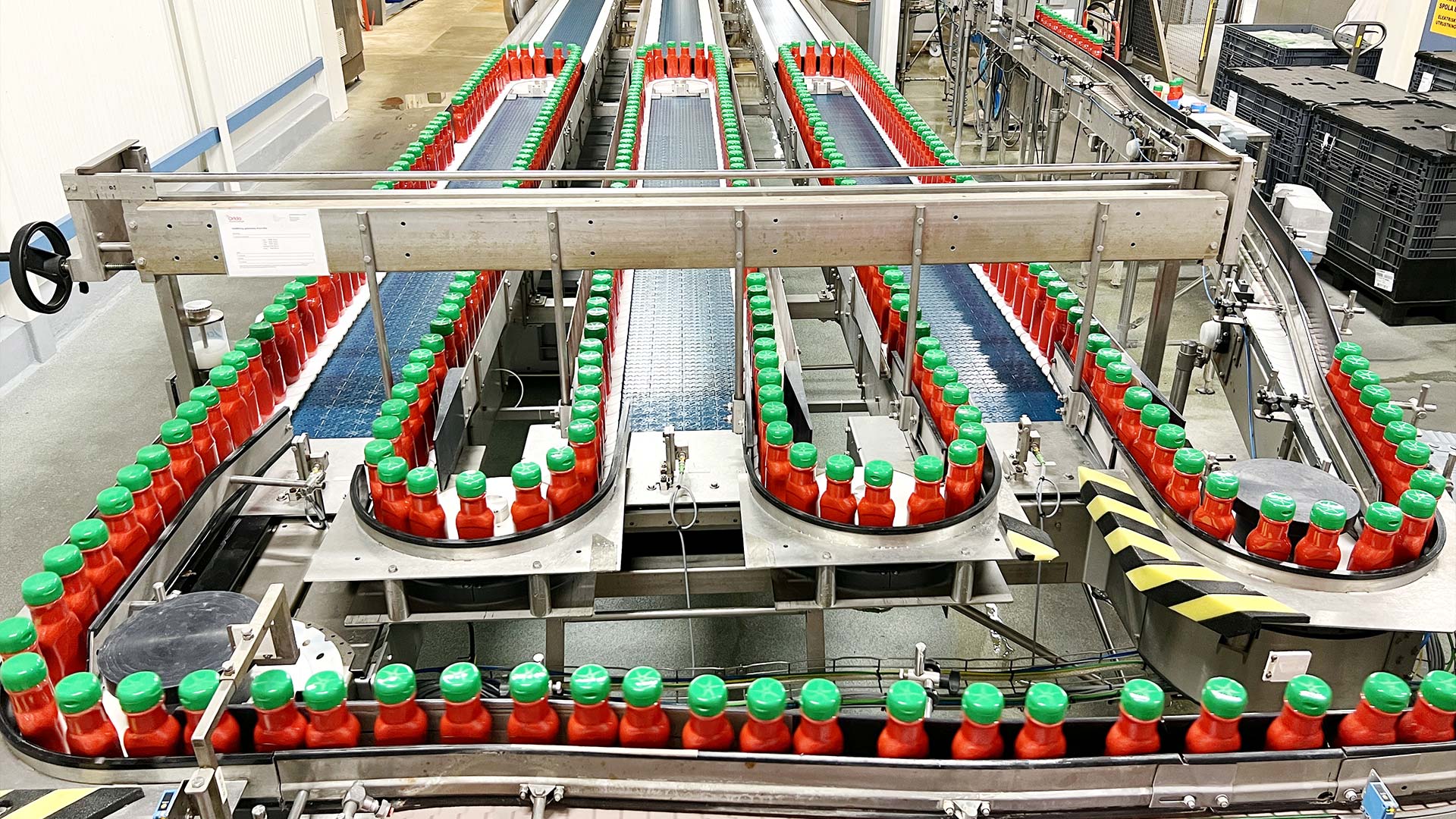 Ketchup production at Orkla Foods
